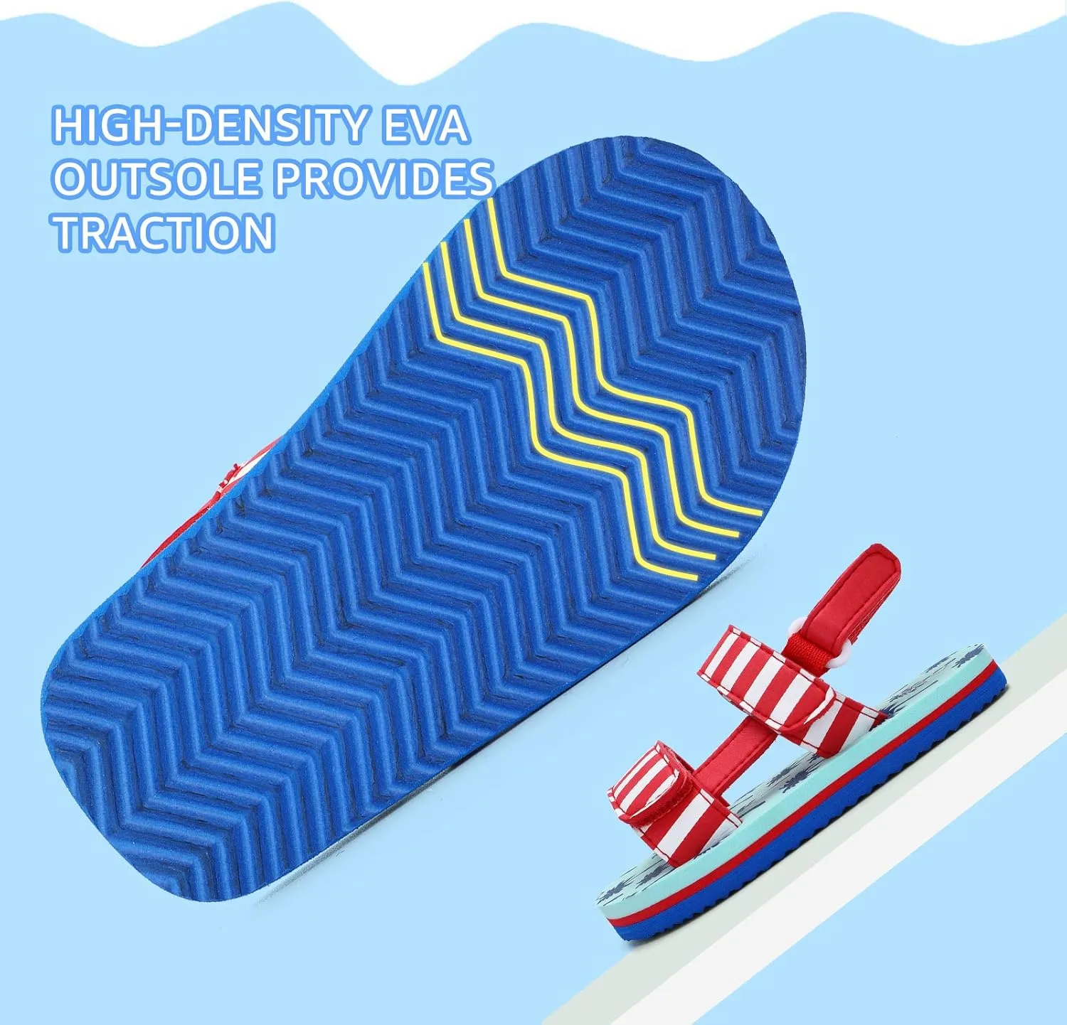 STQ Toddler Sandals Boys Girls Cute Open Toe Outdoor Beach Summer Sandals