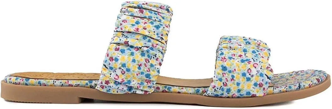 Sugar Women's Slide Sandals – Stylish Slip-On Flats for Casual, Dressy, Beach, or Pool Wear