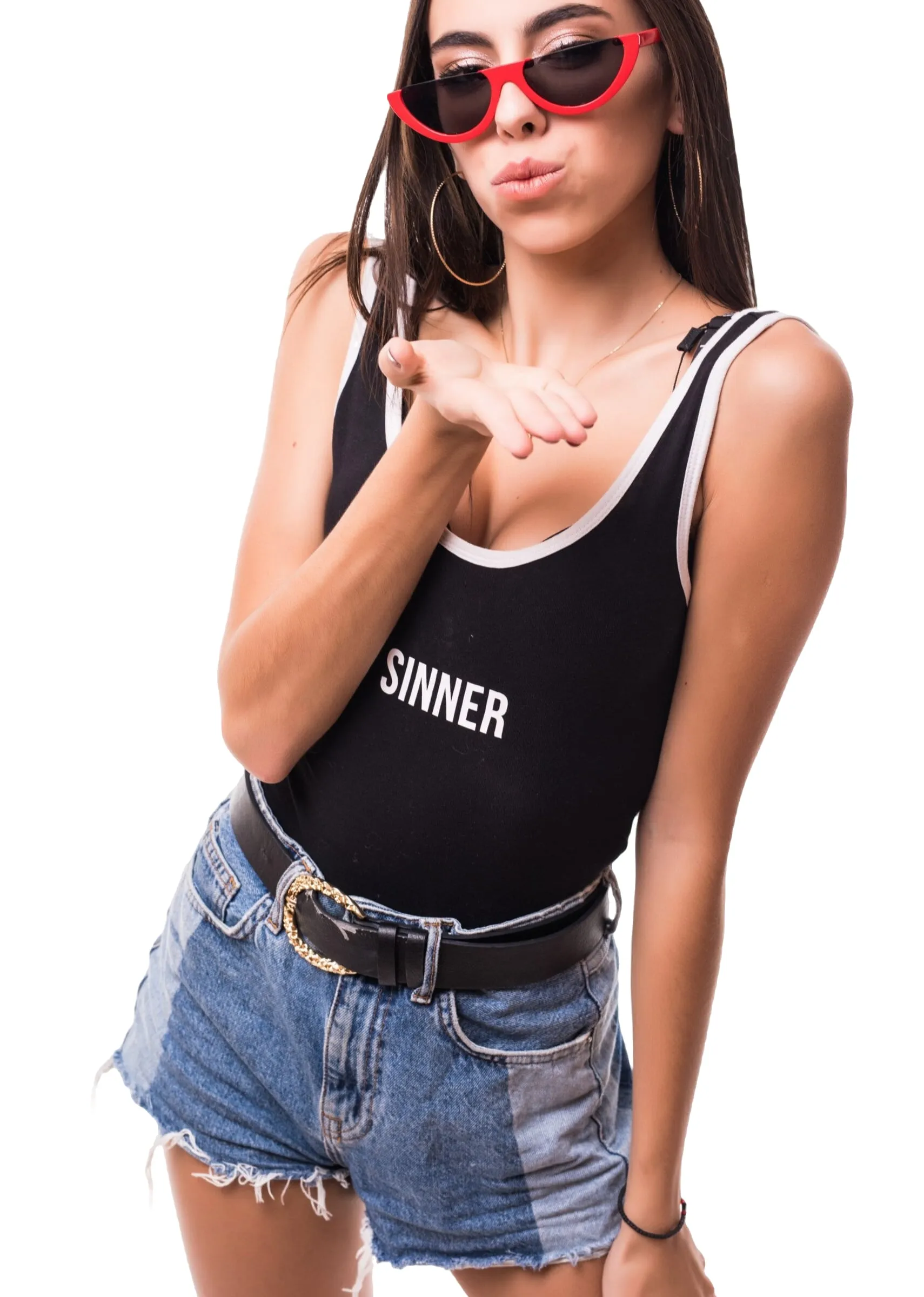 Summer Denim Shorts & Tank Set