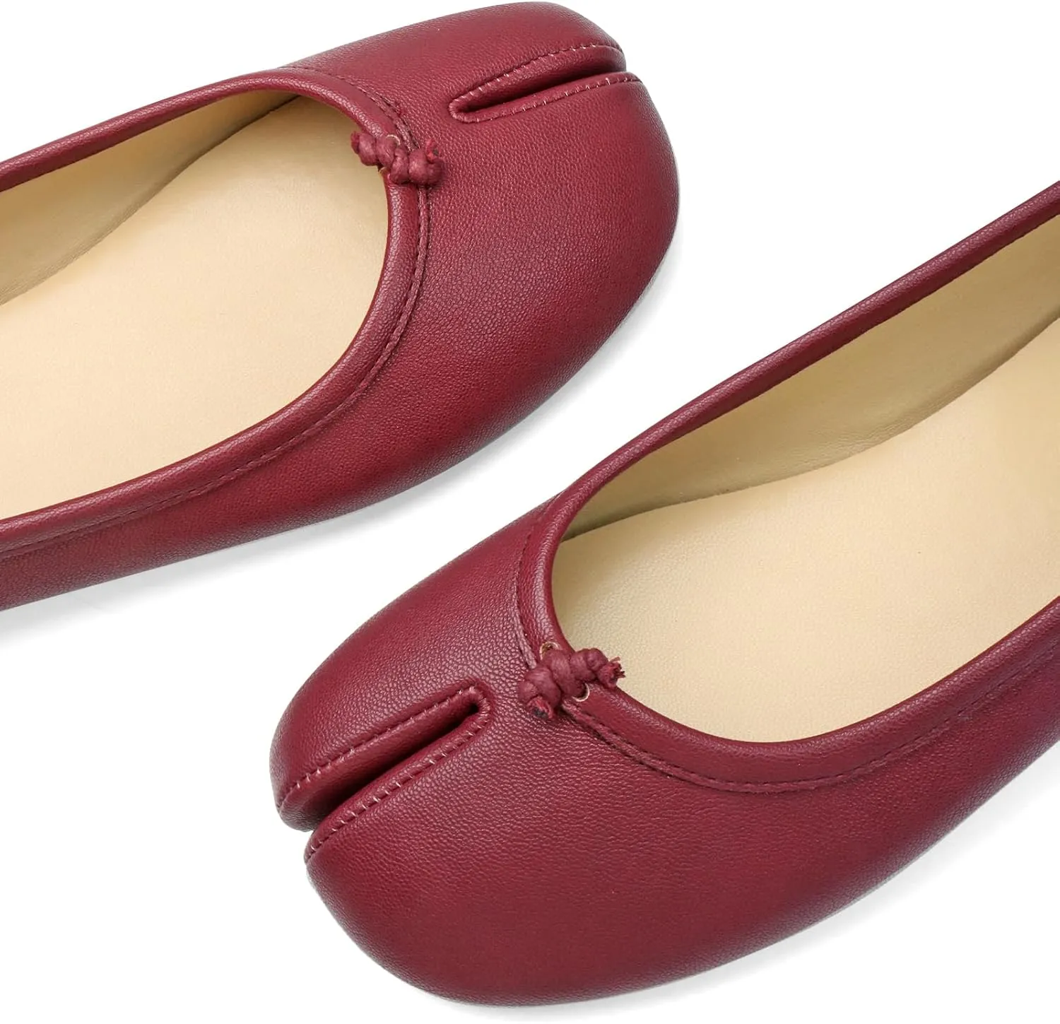 Tabi Shoes Women Split Toe Wide Width Ballet Flats Comfort Casual Work Shoes for Women Office 2025 Spring