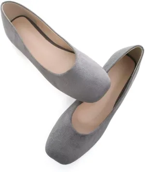 TANGNEST Women Cute Bowknot Flats Soft Slip On Dress Comfort Square Toe Flats