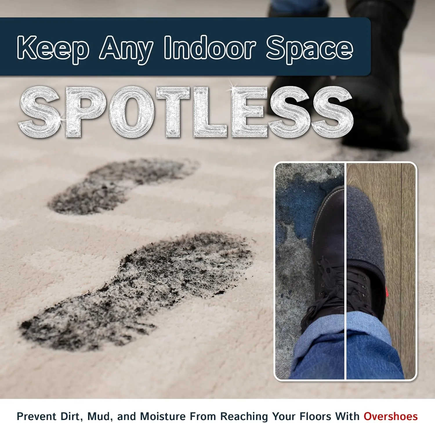 The Felt Store Indoor Overshoes for Men and Women
