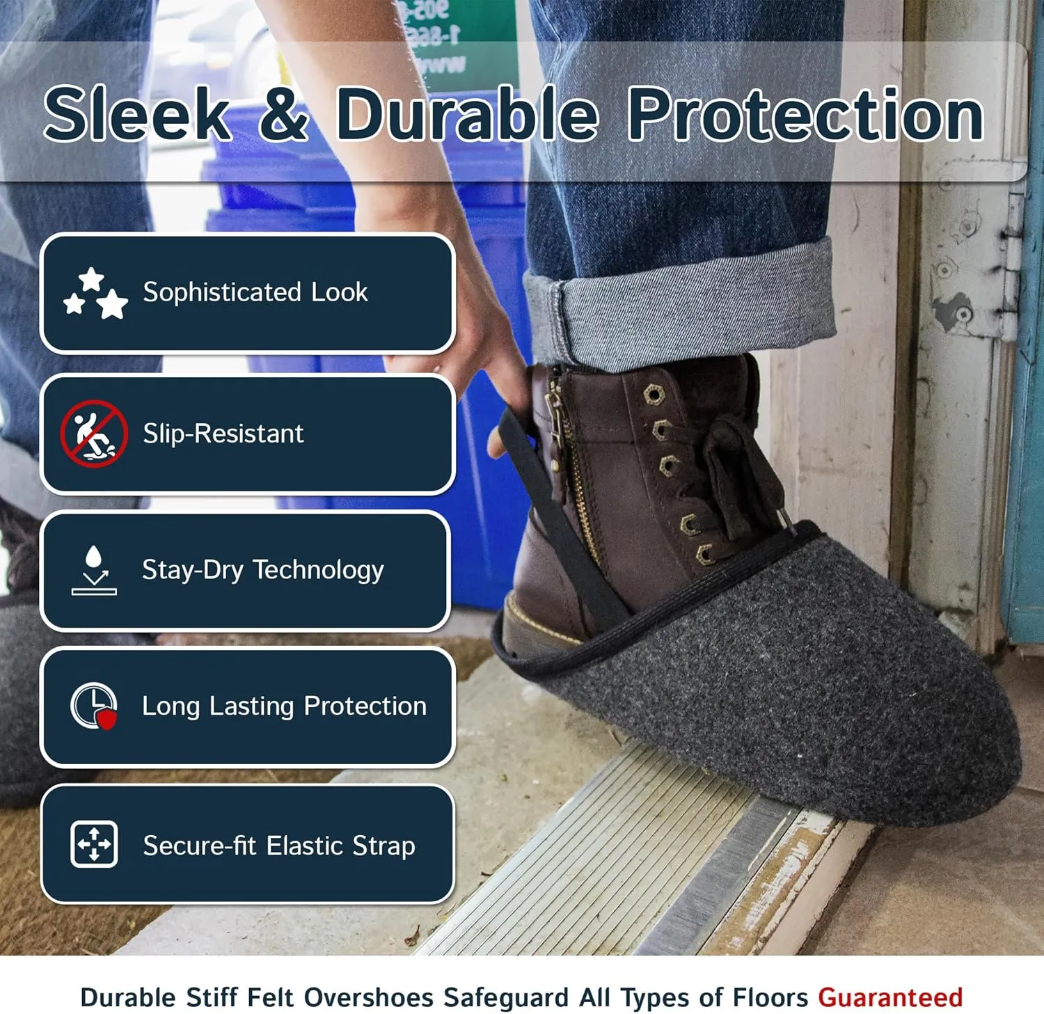 The Felt Store Indoor Overshoes for Men and Women