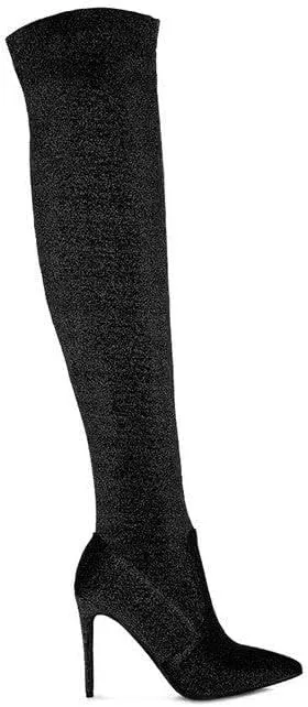 Tigerlily High Heel Knitted Long Boots