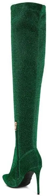 Tigerlily High Heel Knitted Long Boots