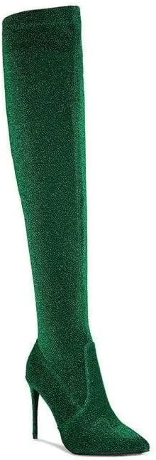 Tigerlily High Heel Knitted Long Boots