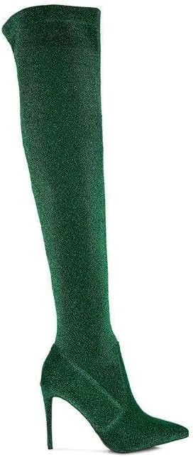 Tigerlily High Heel Knitted Long Boots