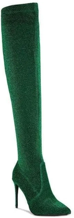 Tigerlily High Heel Knitted Long Boots