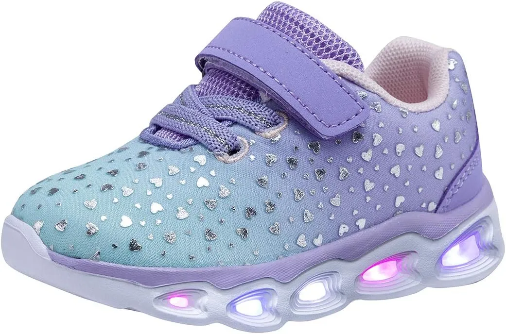 Toddler Boys Girls Light Up Shoes Little Kids Flashing Led Sneakers