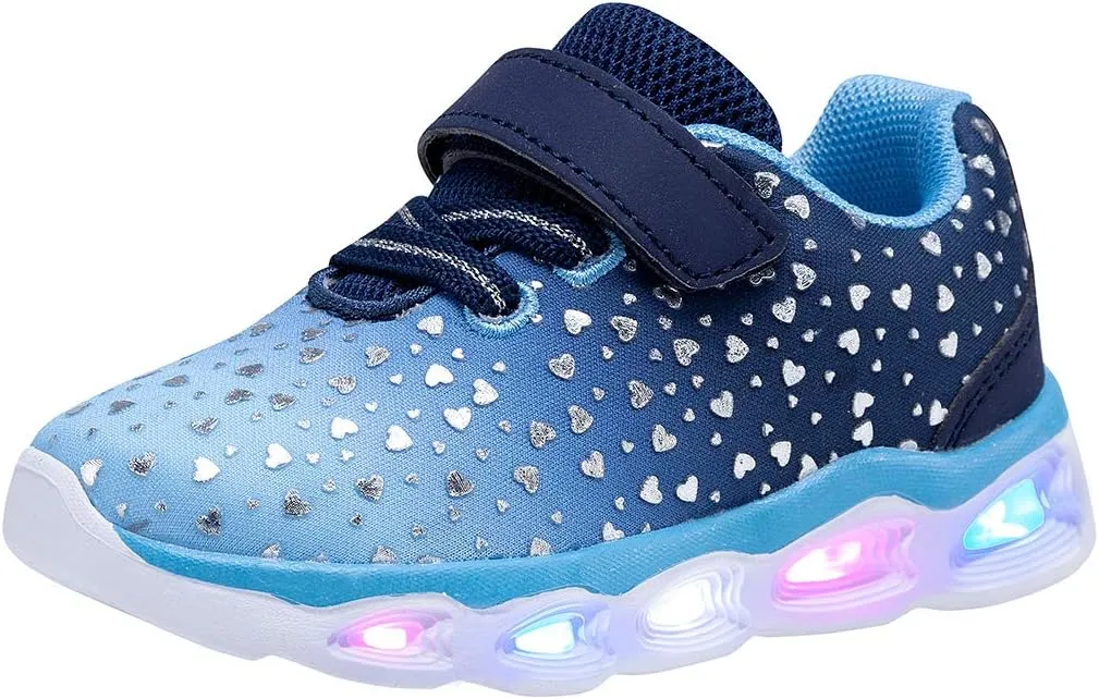 Toddler Boys Girls Light Up Shoes Little Kids Flashing Led Sneakers