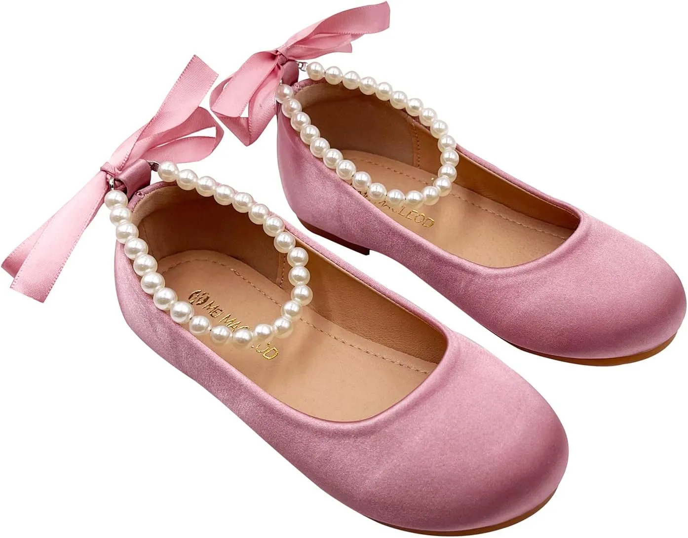 Toddler Flower Girl's Dress Shoes Mary Jane Ballet Shoes for Party,School, Birthday, Performance,Wedding