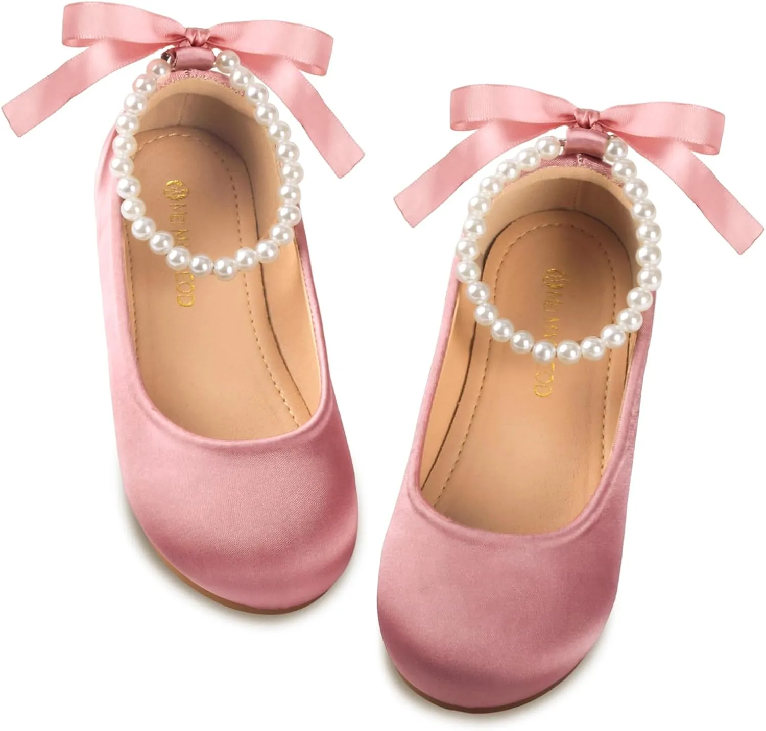 Toddler Flower Girl's Dress Shoes Mary Jane Ballet Shoes for Party,School, Birthday, Performance,Wedding