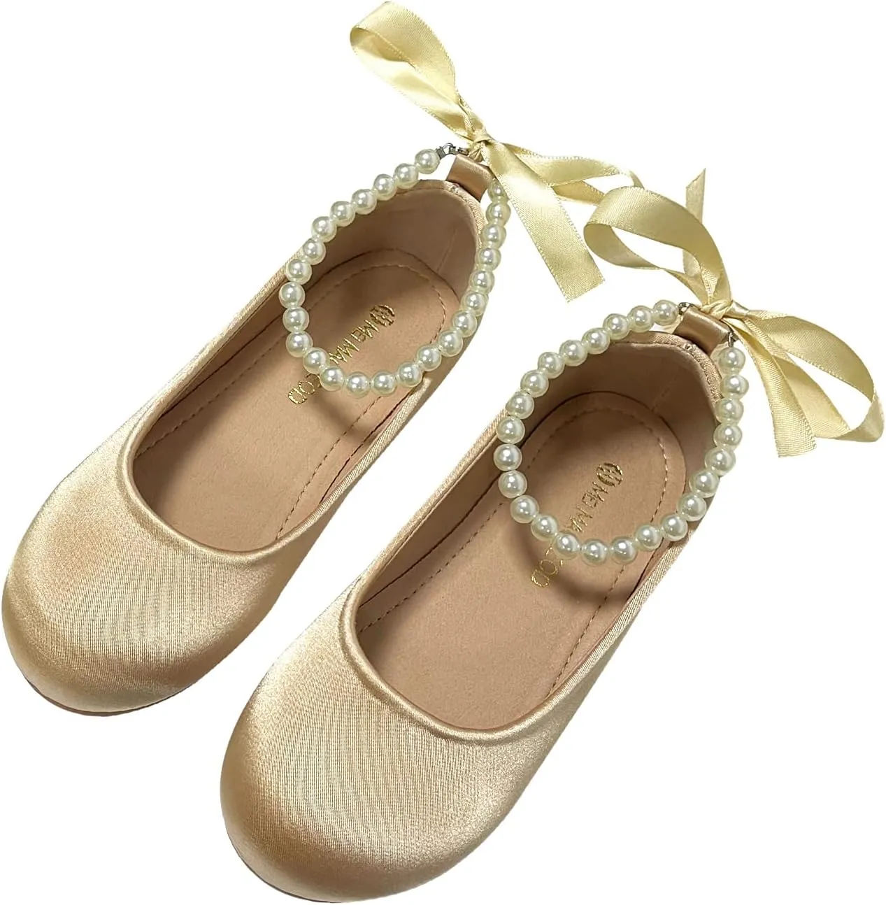 Toddler Flower Girl's Dress Shoes Mary Jane Ballet Shoes for Party,School, Birthday, Performance,Wedding