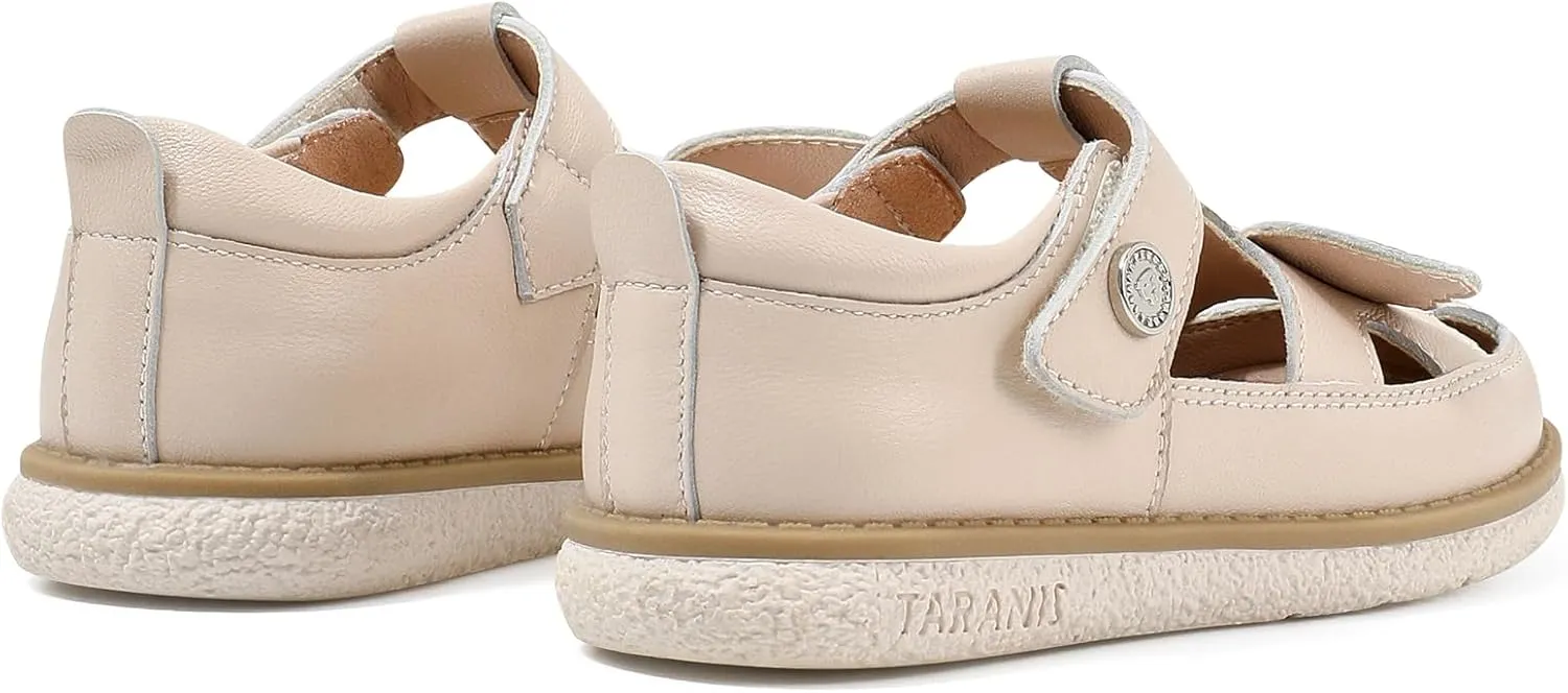 Toddler Girls Boys Sandals Closed Toe Leather Outdoor Shoes for Toddler/Little Kid