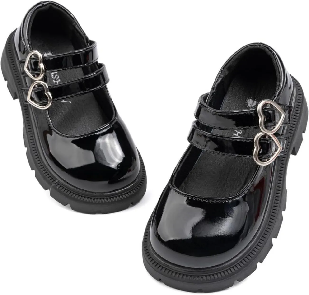 Toddler Girls Dress Shoes School Uniform Mary Jane Flats Little Kids Oxfords Comfortable Slip on Platform Flats for Wedding Party School