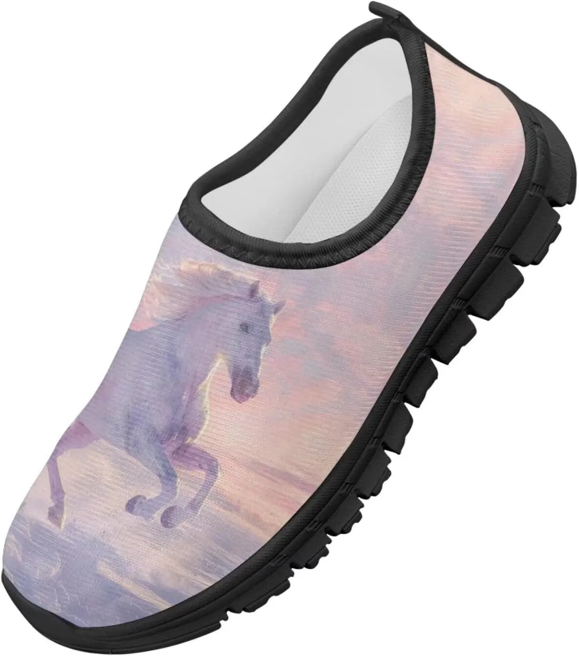 TODIYADDU Cute Lightweight Shoes for Girls Athletic Slip On Sneakers Casual Footwear