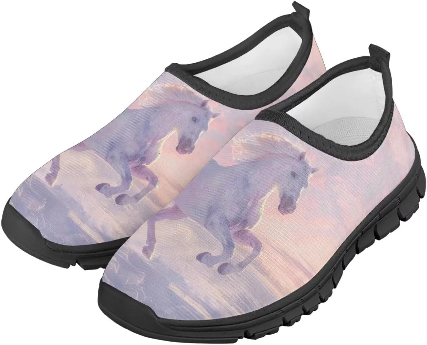 TODIYADDU Cute Lightweight Shoes for Girls Athletic Slip On Sneakers Casual Footwear
