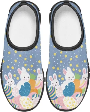 TODIYADDU Girls Easter Shoes Kids Lightweight Mesh Sneakers Casual Athletic Sneaker