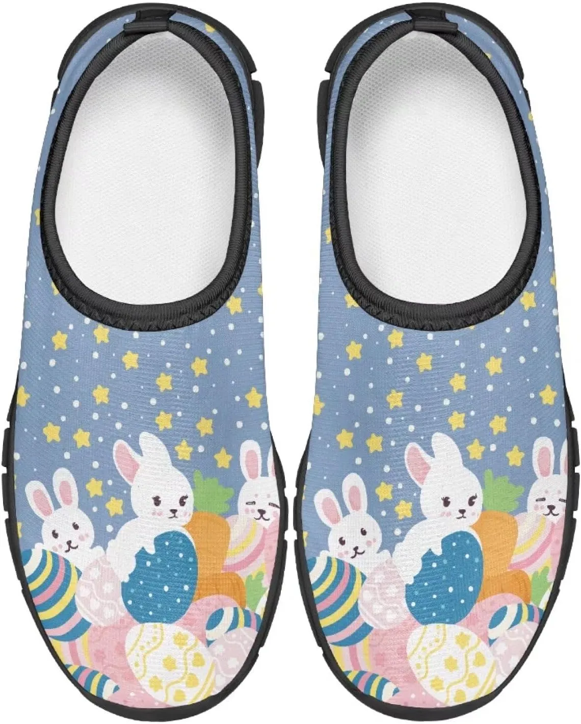 TODIYADDU Girls Easter Shoes Kids Lightweight Mesh Sneakers Casual Athletic Sneaker