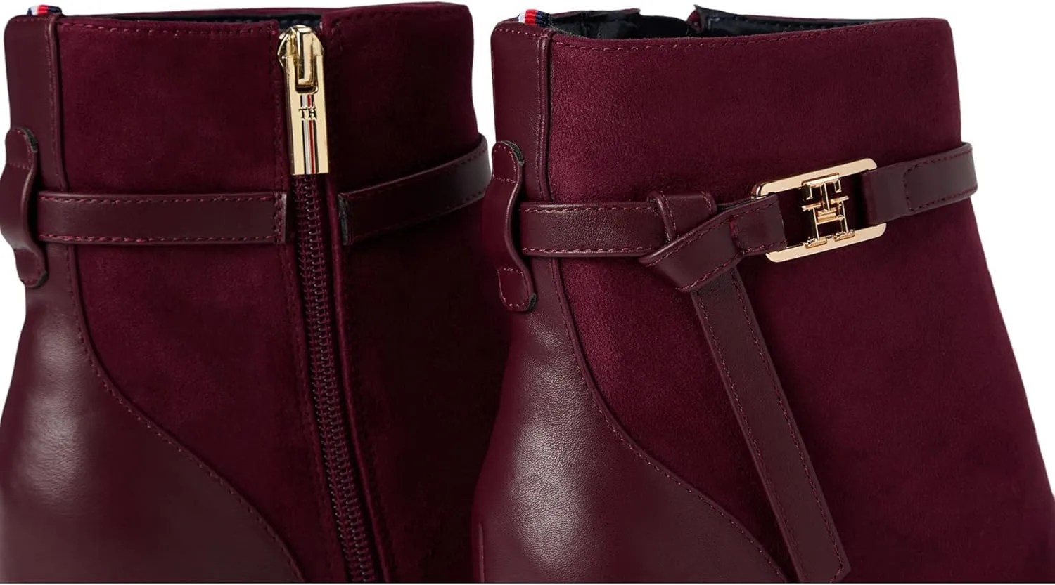 Tommy Hilfiger Women's Sleek Ankle Bootie with Pointed Toe and Stiletto Heel, Made of Faux Suede Boot