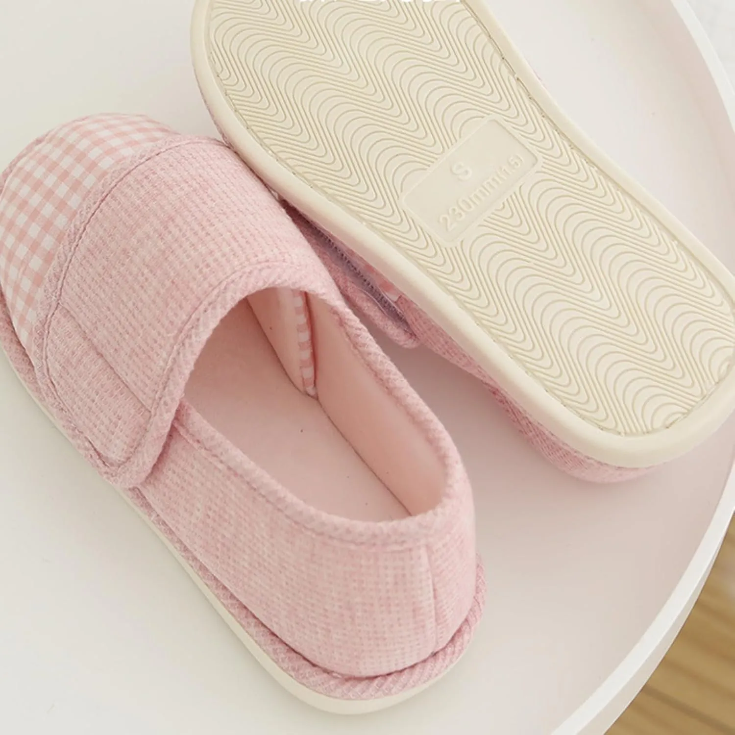 TOSOFT Breathable House Slippers For Women Postpartum Comfy Non Slip Arthritis Edema Slippers Indoor Outdoor Shoes Adjustable