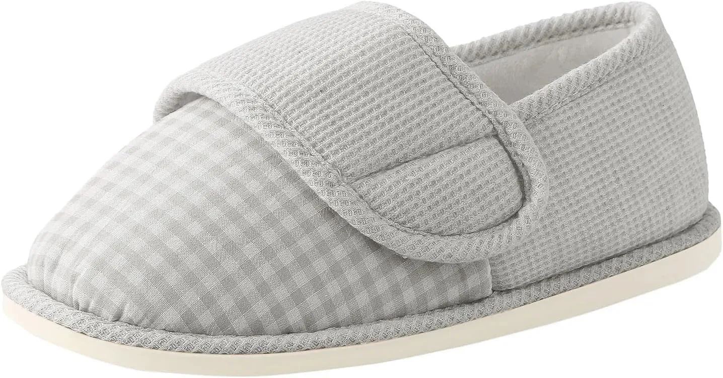 TOSOFT Breathable House Slippers For Women Postpartum Comfy Non Slip Arthritis Edema Slippers Indoor Outdoor Shoes Adjustable