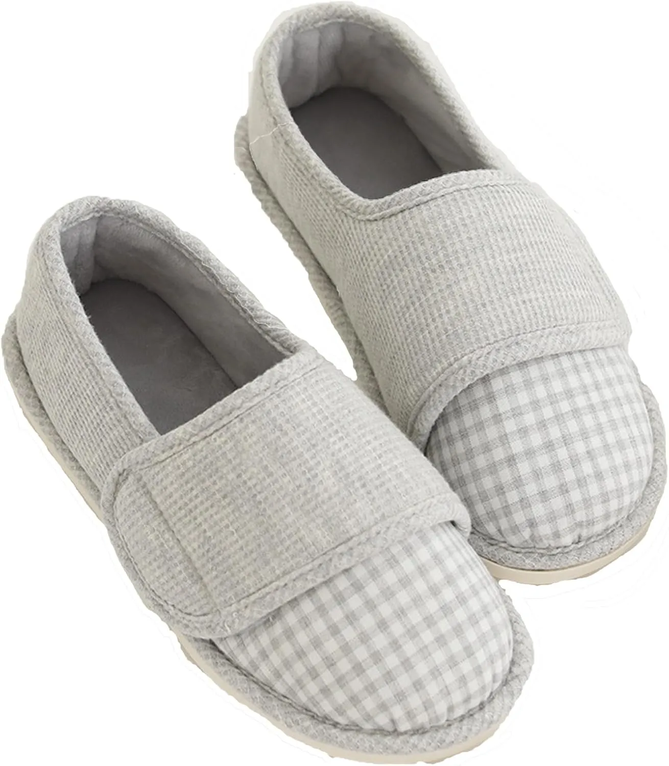 TOSOFT Womens Closed Toed Home Walking Shoes Soft Anti-slip Arthritis Edema Flat House Slippers For Postpartum Pregnant Shoes