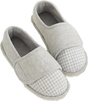 TOSOFT Womens Closed Toed Home Walking Shoes Soft Anti-slip Arthritis Edema Flat House Slippers For Postpartum Pregnant Shoes