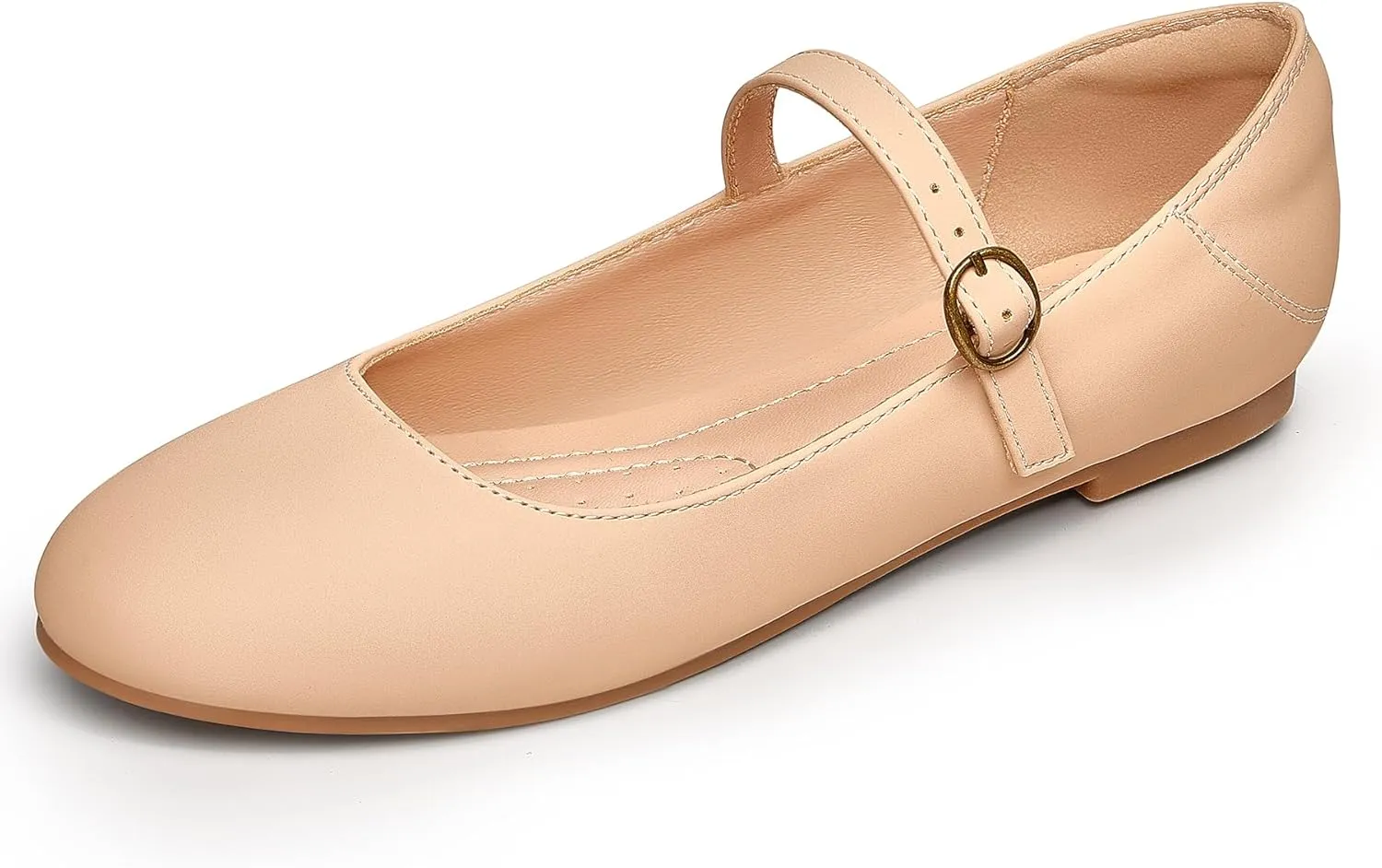 Trary Mary Jane Ballet Flats, Black Flats for Women, Ankle Strap Dressy Comfortable Flats