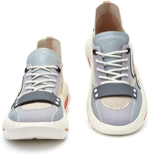 UIN Men's Chunky Fashion Sneakers Walking Casual Comfortable Art Painted Travel Designer Dad Shoes Chueca