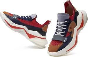 UIN Men's Chunky Fashion Sneakers Walking Casual Comfortable Art Painted Travel Designer Dad Shoes Chueca