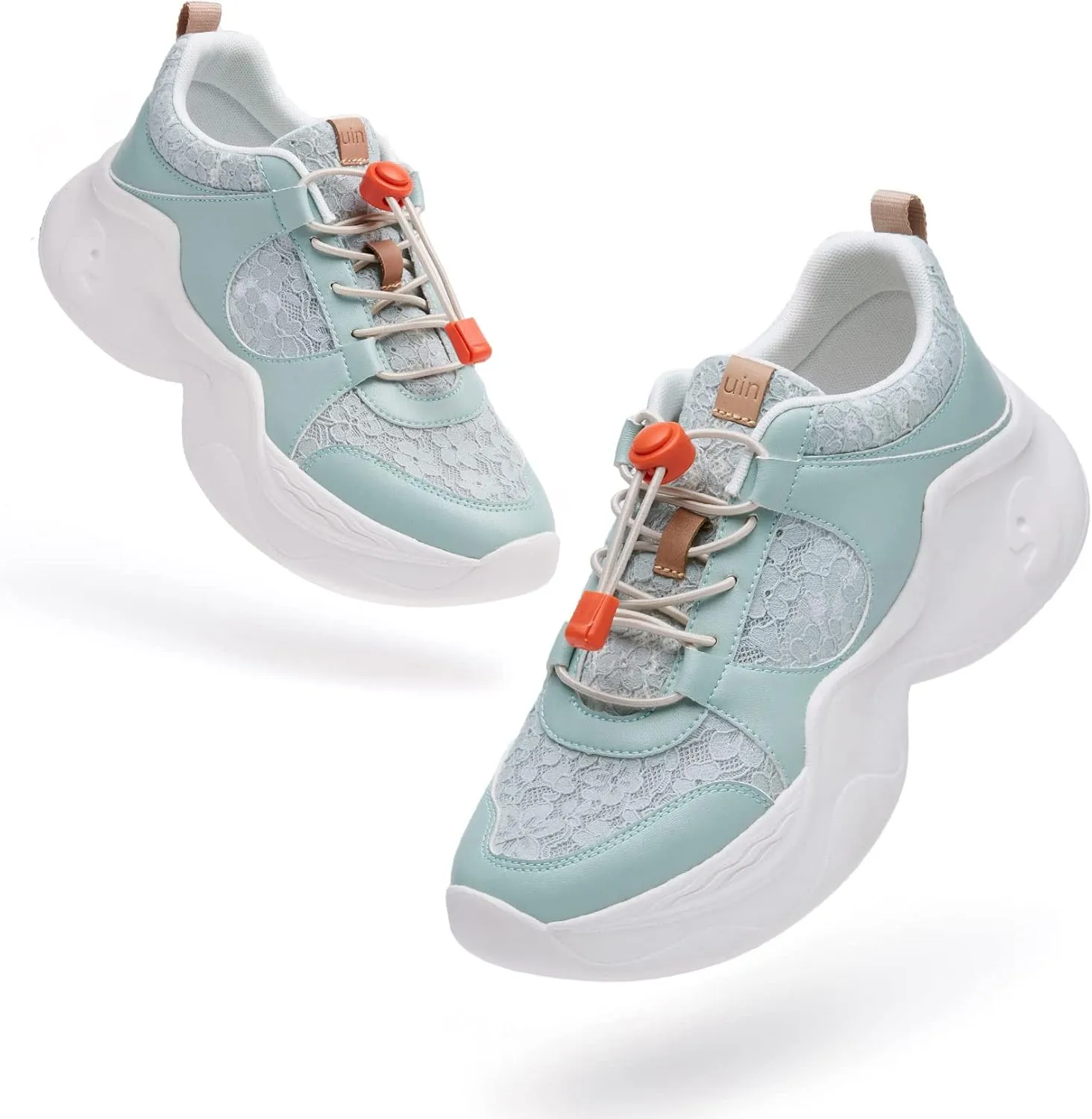UIN Women's Chunky Fashion Sneakers Walking Casual Comfortable Art Painted Travel Dad Shoes Palma (5)