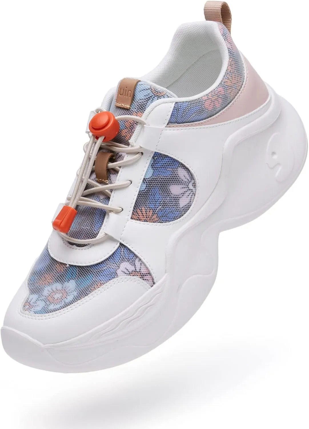 UIN Women's Chunky Fashion Sneakers Walking Casual Comfortable Art Painted Travel Dad Shoes Palma (5)