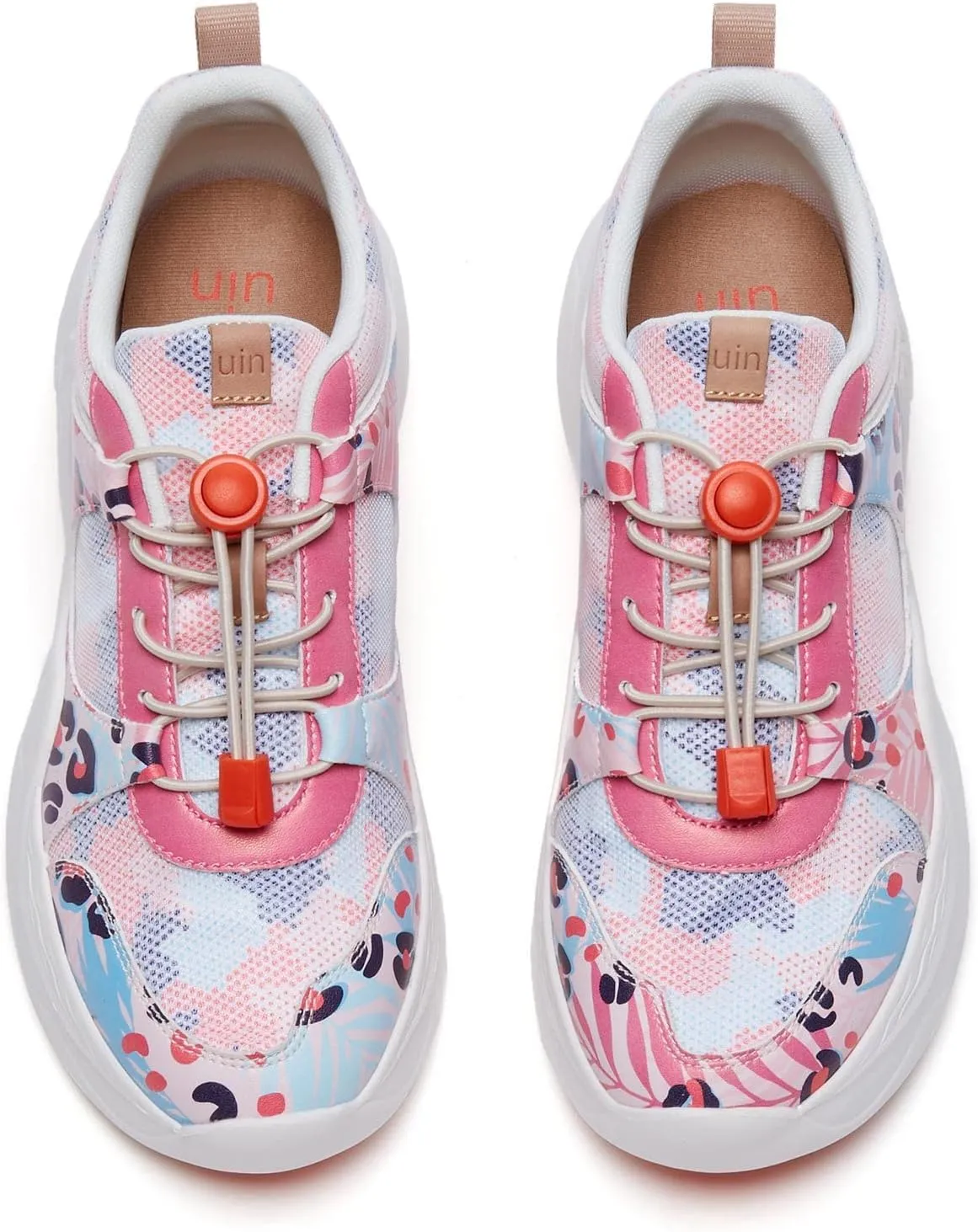 UIN Women's Chunky Fashion Sneakers Walking Casual Comfortable Art Painted Travel Dad Shoes Palma (5)