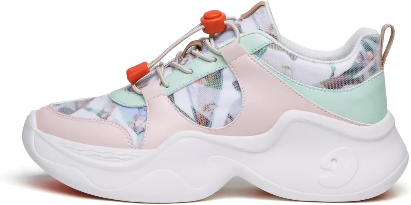 UIN Women's Chunky Fashion Sneakers Walking Casual Comfortable Art Painted Travel Dad Shoes Palma (5)