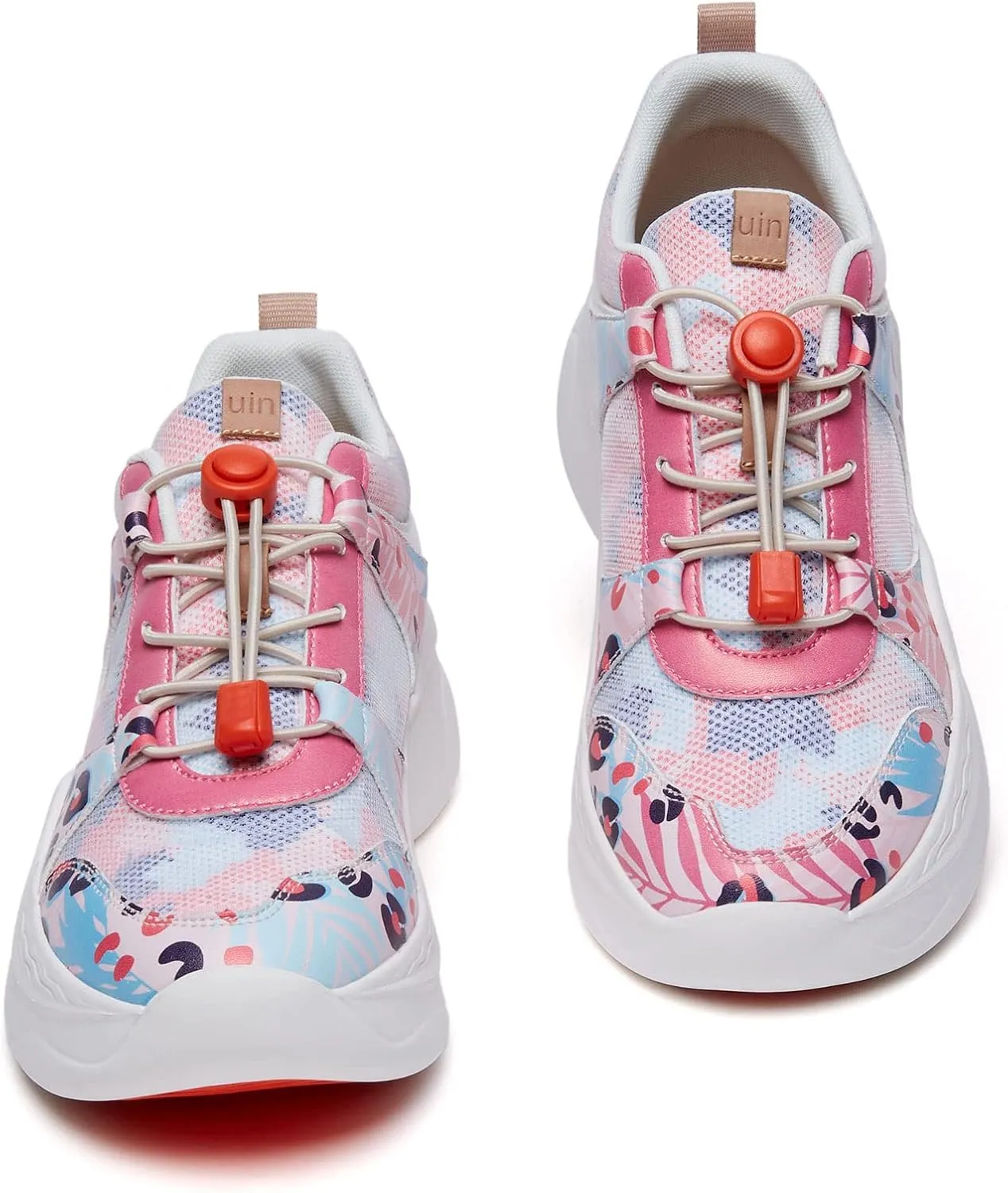 UIN Women's Chunky Fashion Sneakers Walking Casual Comfortable Art Painted Travel Dad Shoes Palma (5)