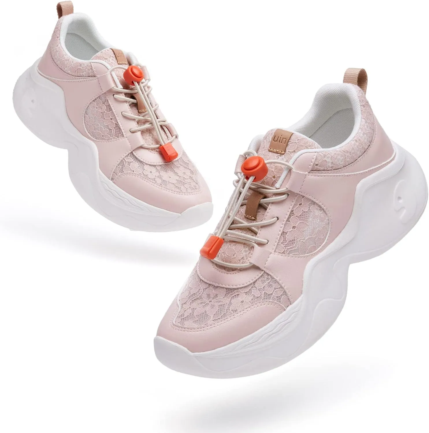 UIN Women's Chunky Fashion Sneakers Walking Casual Comfortable Art Painted Travel Dad Shoes Palma (5)
