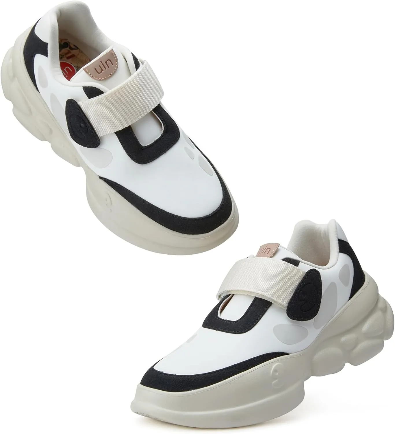 UIN Women's Chunky Fashion Sneakers Walking Casual Comfortable Art Painted Travel Designer Dad Shoes Ronda