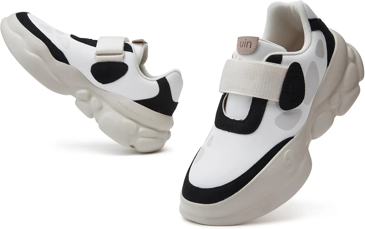UIN Women's Chunky Fashion Sneakers Walking Casual Comfortable Art Painted Travel Designer Dad Shoes Ronda