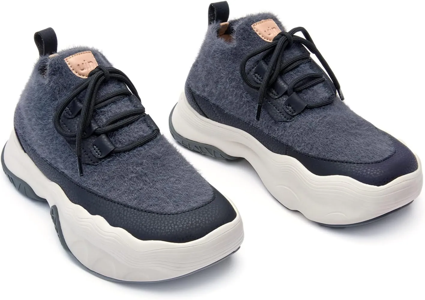 UIN Women's Chunky Platform Fashion Sneakers Walking Casual Comfortable Art Painted Travel Hiking Shoes Catalonia