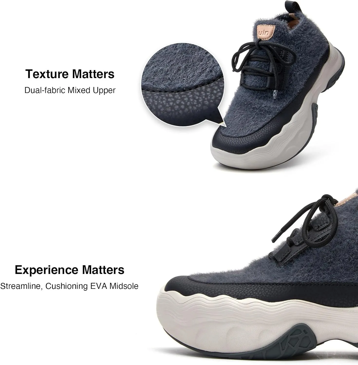 UIN Women's Chunky Platform Fashion Sneakers Walking Casual Comfortable Art Painted Travel Hiking Shoes Catalonia