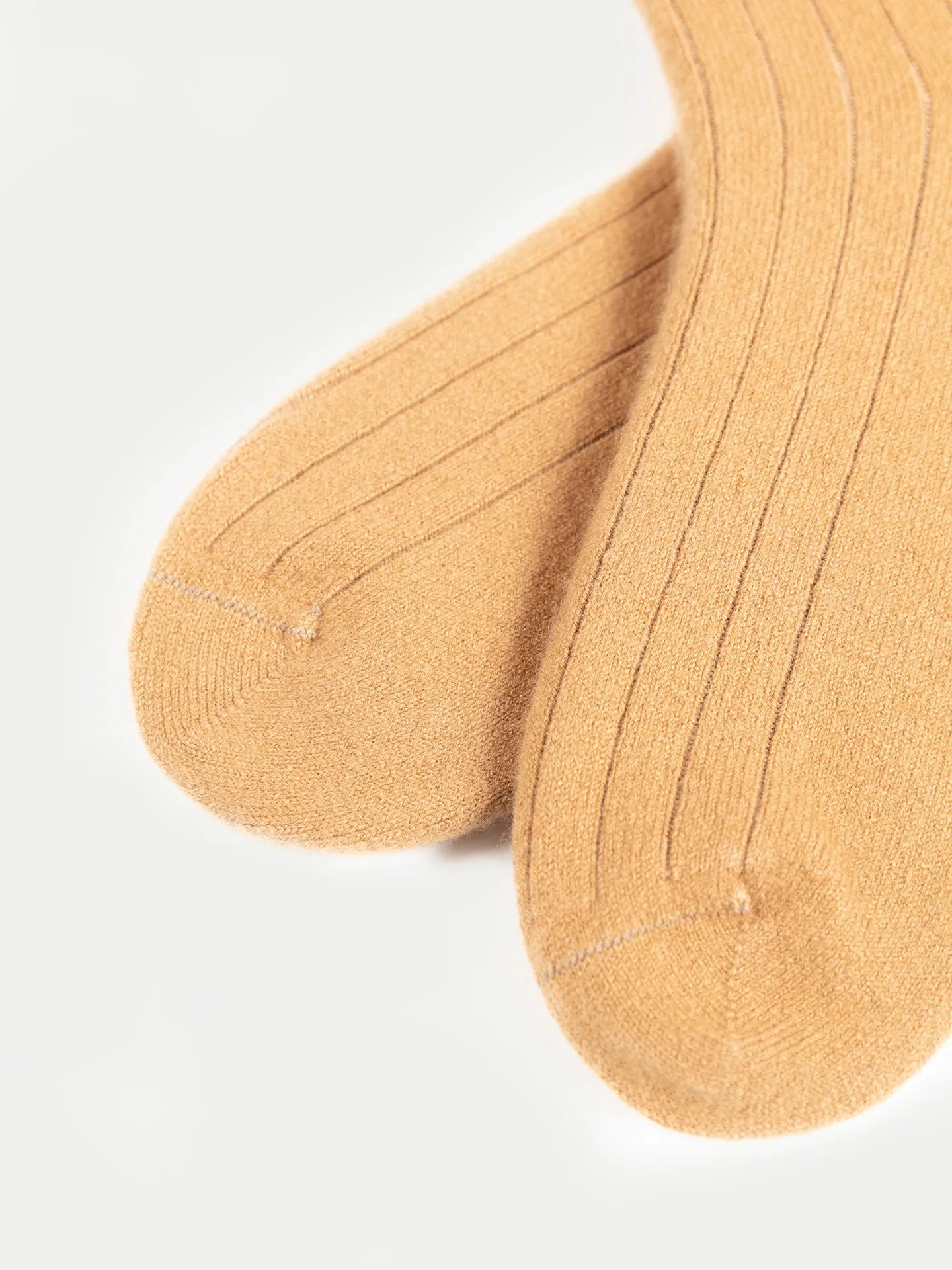 Unisex Cashmere Trim Knit Bed Socks