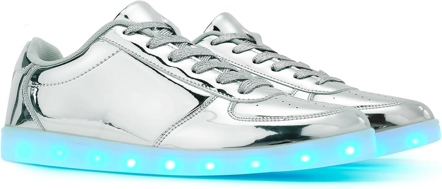 Unisex LED Shoes - Fashion Light Up Sneakers, Breathable USB Charging Glowing Luminous LED Shoes for Men Women