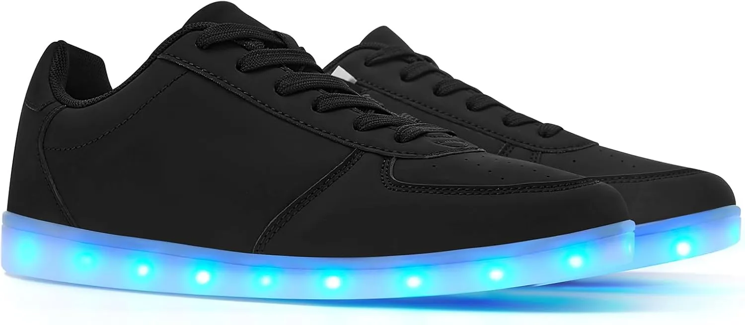 Unisex LED Shoes - Fashion Light Up Sneakers, Breathable USB Charging Glowing Luminous LED Shoes for Men Women