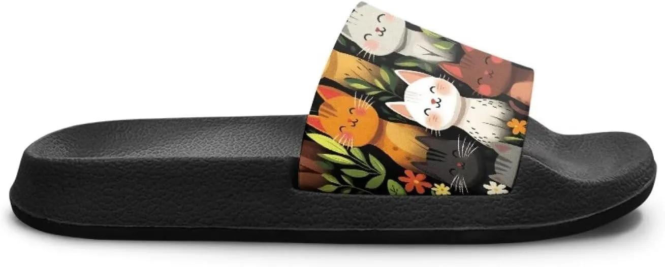 Unisex Slides for Girls Boys Comfortable Slippers Slides Non-slip Shower Shoes House Fashion Thick for Indoor & Outdoor Gifts