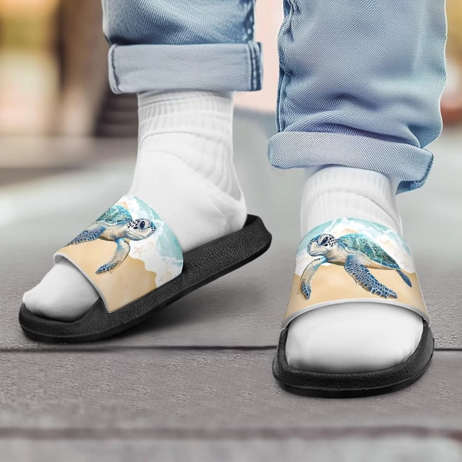 Unisex Slides for Girls Boys Comfortable Slippers Slides Non-slip Shower Shoes House Fashion Thick for Indoor & Outdoor Gifts