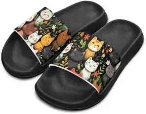 Unisex Slides for Girls Boys Comfortable Slippers Slides Non-slip Shower Shoes House Fashion Thick for Indoor & Outdoor Gifts