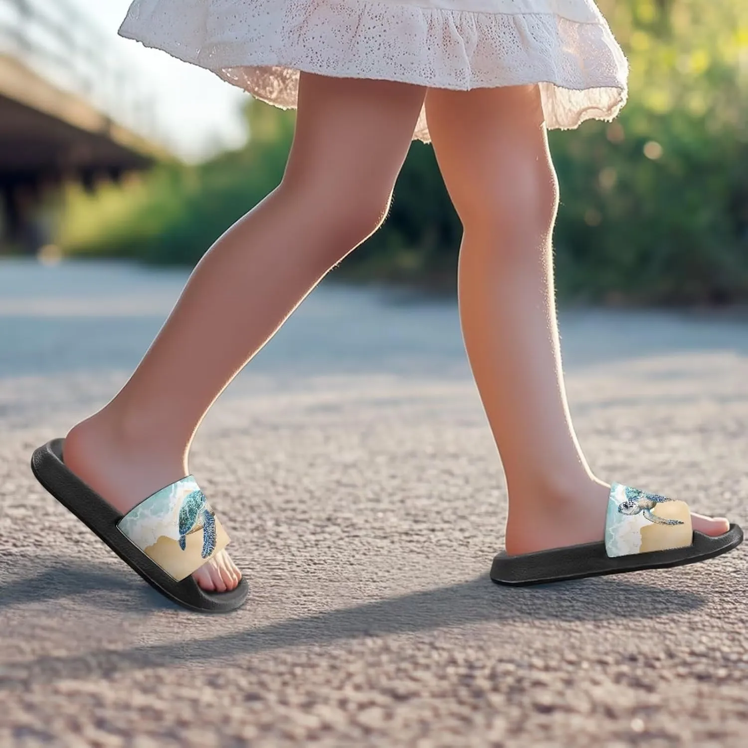 Unisex Slides for Girls Boys Comfortable Slippers Slides Non-slip Shower Shoes House Fashion Thick for Indoor & Outdoor Gifts