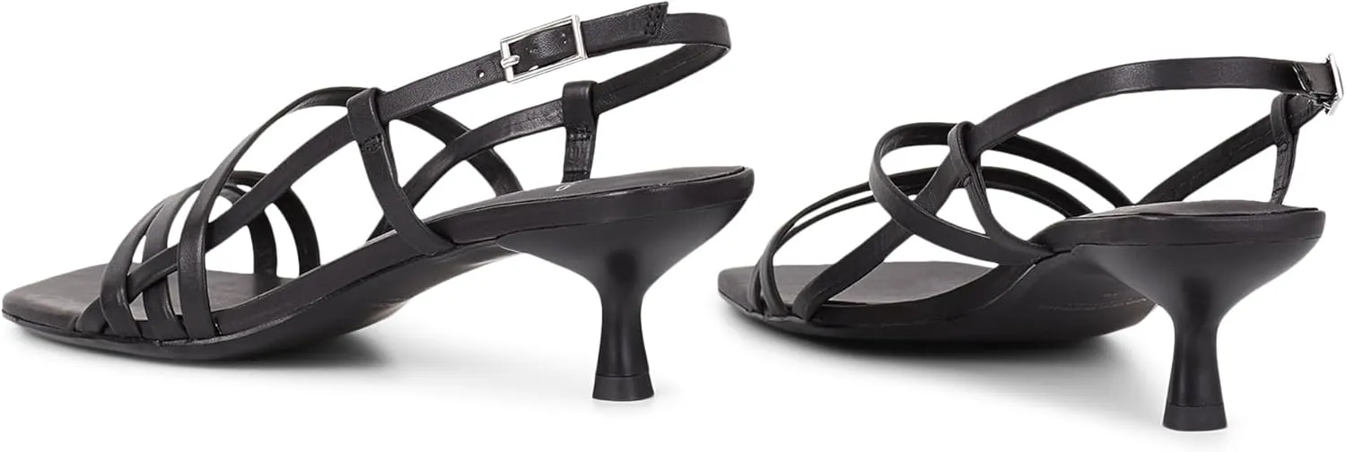 Vagabond Women's Jonna Leather Strappy Kitten Heel Sandals Heeled