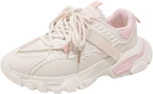 VAXAV Women's Stylish Chunky Shoes Breathable Mesh Platform Sneakers Casual Jogging Walking Shoes 5.5-8.5
